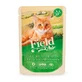 SAM'S FIELD True Meat Fillets, Duck, sachet de nourriture humide sans grain pour chats, (en sauce), 85g
