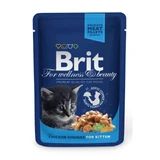 BRIT Premium Kitten, Chicken, sachet wet food for junior cats, (in sauce), 100g