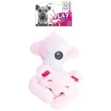 M-PETS Tess, peluche perros M-XL, actividades físicas, felpa, rosa, 36cm