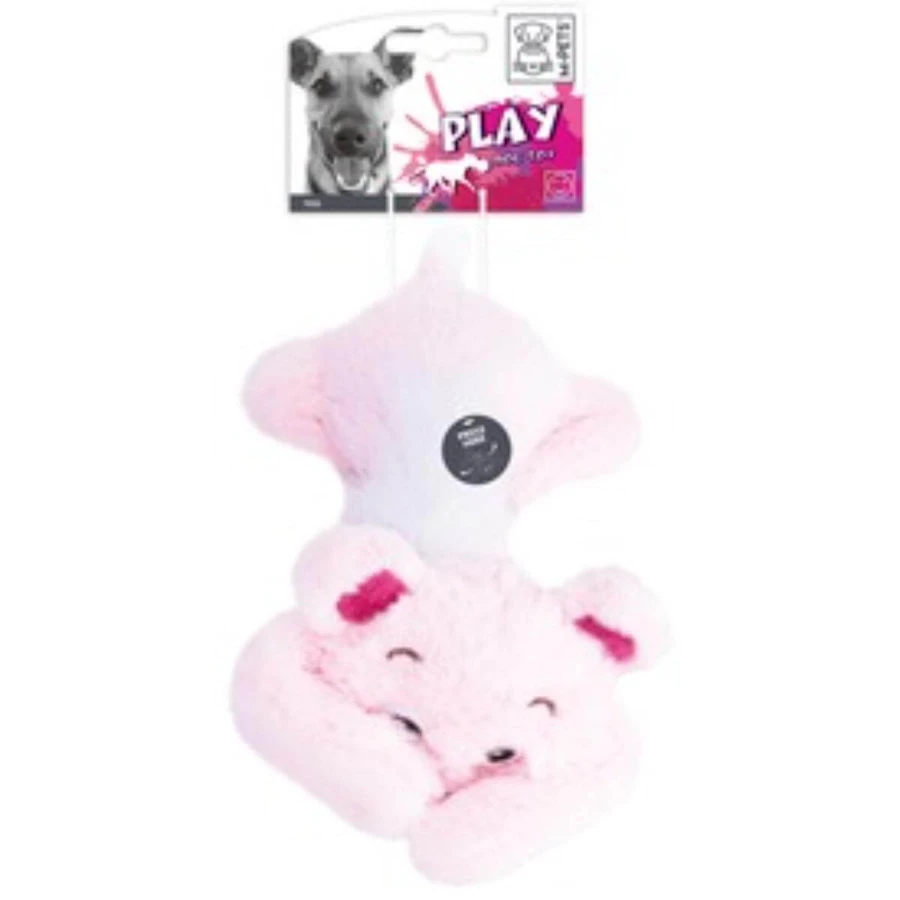 M-PETS Tess, plush plush toy dogs M-XL, physical activities, plush, pink, 36cm