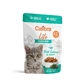 CALIBRA Life Sterilized, Lachs, Beutel mit getreidefreiem Nassfutter für sterilisierte Katzen, (in Sauce), 85g