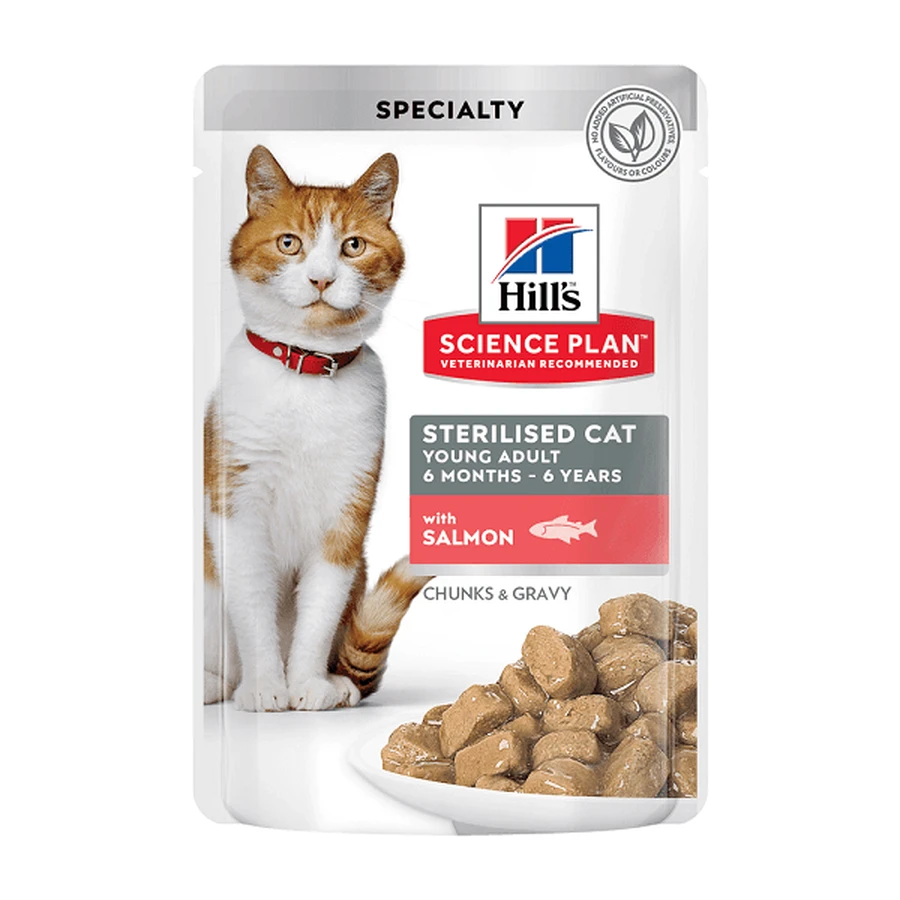 Hill's SP Feline Sterilized Salmon Pouch, 85 g