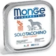 MONGE Monoprotein, XS-XL, Turkey, tray, single protein, grain-free wet food for dogs, (paté), 150g