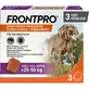FRONTPRO, Externe Entwurmung Hunde, XL(25 - 50kg), Kautabletten, 136mg x 3St.