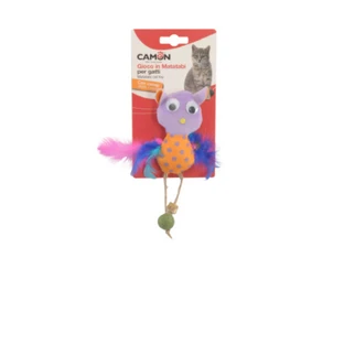 CAMON Matabi Matabi Uil, kattenkruid, kattenkruid, textiel, veelkleurig, 10cm, 1pc