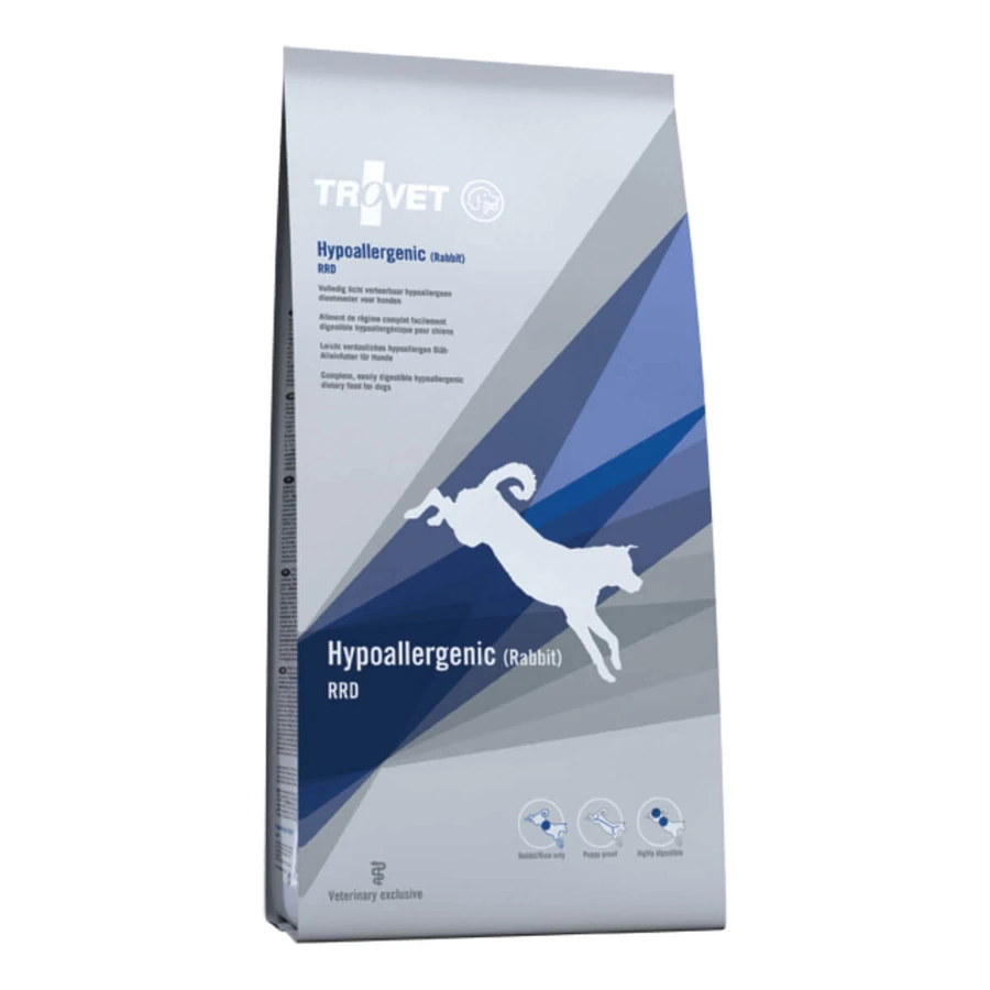 TROVET Hypoallergenic RRD, XS-XL, lapin, alimentation vétérinaire, nourriture sèche pour chiens, allergies, 3kg