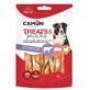 CAMON Zweifarbige Fellrollen, XS-XL, Rind- und Schweinefleisch, Belohnungsbeutel für Hunde, 80g