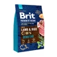 BRIT Premium By Nature Sensitive, Lamm, Trockenfutter für Hunde, Verdauungsempfindlich, 3kg
