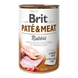 BRIT Pate and Meat, XS-XL, Rabbit, canned grain-free wet food for dogs, (pate), 400g