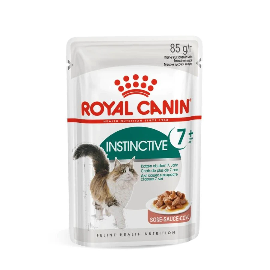 ROYAL CANIN Instinctive 7+, nourriture humide pour chats, (en sauce), 85g