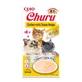 INABA CIAO Churu Churu Puree, Chicken with Cheese, liquid grain-free cat treats, creamy topping, 14g x 4 x 4