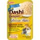 INABA Churu Dashi Delights Delicate Flakes, Pollo y Queso, sobre de comida húmeda para gatos, sin cereales, (topping), 40g