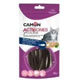 CAMON Actibones, Kabeljau und Huhn, Belohnungsbeutel für Katzen, 45g