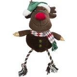 TRIXIE Christmas Ren, Plüschtier Hunde XS-XL, mit Sound, Plüsch, braun, 49cm