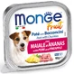 MONGE Fruit, XS-XL, Varkensvlees en Ananas, graanvrij nat hondenvoer, (in eigen sap), 100g