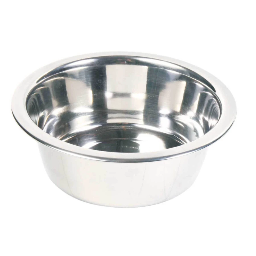 TRIXIE, dog bowl, round, stainless steel, silver, L-XL(2.8l)