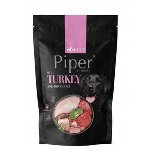 PIPER Animals, XS-XL, Turkey and Broccoli, sachet grain-free wet dog food, (in aspic), 500g