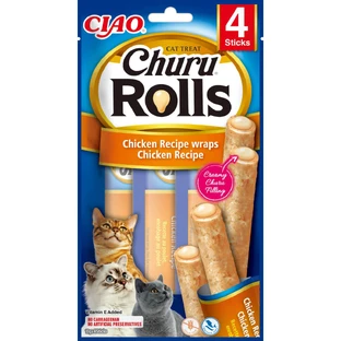 INABA Churu Rolls, Huhn, Beutel, getreidefreie Belohnung Tube Katzen, 40g