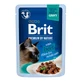 BRIT Premium by Nature Delicate File, Beef, sachet wet cat food, (in sauce), 85g