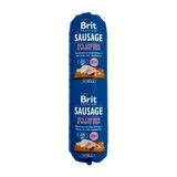 BRIT Premium, kip en witte vis, salami, graanarm natvoer voor honden, 800g
