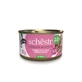 SCHESIR Complete Nutrition, Atún y Jamón, comida húmeda en lata para gatos, (en aspic), 85g
