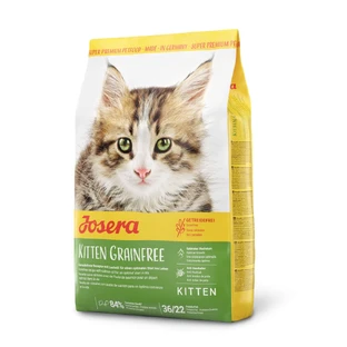 JOSERA Kitten Grainfree, Lachs, getreidefreies Trockenfutter für junge Katzen, 2kg