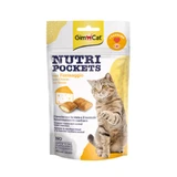 GIMCAT Nutri Pockets Branza&Taurine, Käse, funktioneller Belohnungsbeutel für Katzen, 60g