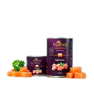 NUEVO, Zalm, graanvrij natvoer in blik, (pate), 400g