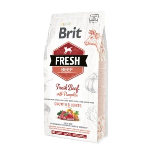 BRIT Fresh Bones & Joints Junior L-XL, Beef with Pumpkin, low grain dry food for junior dogs, 2.5kg