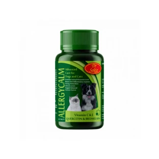 DR. SEKIZ Allergycalm, XS-XL, immune system & allergy supplement for dogs and cats, bottle, 100 tablets