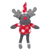 TRIXIE Christmas Xmas Ren , plush toy dogs, M-XL, textile, with sound, physical activities, various colors, 42 cm