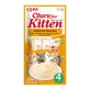 INABA Churu Kitten, Kip, zakje, tube, graanvrije beloningen junior katten, (puree), 56g