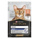 PURINA Pro Plan Indoor, Saumon, sachet de nourriture humide pour chats, limitation furball, (en sauce), 85g
