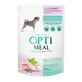 OPTIMEAL, XS-XL, Konijn en Cranberry, zakje nat hondenvoer, (in saus), 100g