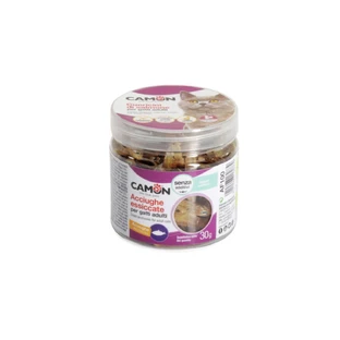 CAMON Gedroogde Ansjovis, Anchovies, enkel-eiwit kat beloningsdoos, 30g