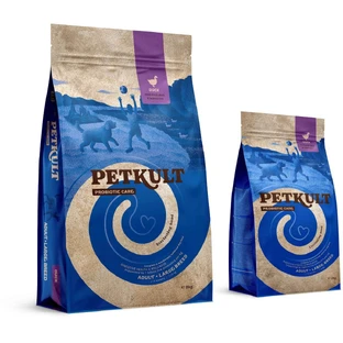 PETKULT Probiotics Adult Large Breed, L-XL, Duck and brown rice, dry food for dogs, digestive system & probiotics, 2kg