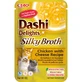 INABA Churu Dashi Delicias Caldo Sedoso, Pollo y Queso, sobre de comida húmeda para gatos, sin cereales, (topping), 40g