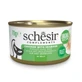 SCHESIR Complementary In Gelei, Kip en Bas, nat kattenvoer in blik, (in aspic), 70g
