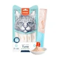 WANPY Creamy Treat, Atún y Bacalao, bolsa de recompensa para gatos, (puré), 70g