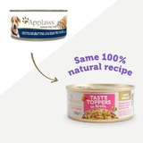 APPLAWS, Pollo, Salmón y Verduras, comida húmeda en lata, (en sopa), 156g