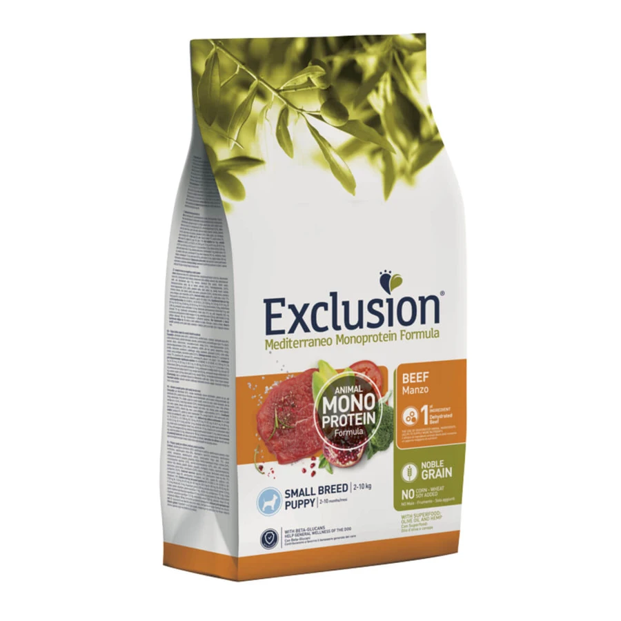 EXCLUSIE Mediterraneo Mediterraneo Monoprotein Puppy Small Breed, XS-S, Rund, enkelvoudig eiwit droogvoer voor jonge honden, 2kg