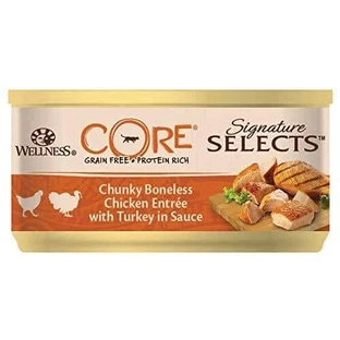 Wellness Core Signature Select vochtige voeding met kip en kippenlever, in saus, 79 g