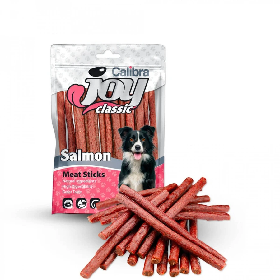 CALIBRA Joy Classic Sticks, XS-XL, Lachs, Belohnungsbeutel für Hunde, 80g