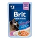 BRIT Premium by Nature Delicate Delicate Sterilized Fillet, Salmon, sachet wet food for sterilized cats, (in sauce), 85g