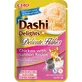 INABA Churu Dashi Delights Delicate Flakes, Pollo y Salmón, comida húmeda para gatos sin cereales, (topping), 40g