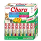 INABA Churu Churu Creamy Varieties, Tuna and Seafood, cereal-free cat reward box, (puree), 560g