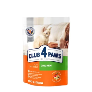 CLUB 4 PAWS Premium Kitten, Chicken, nourriture sèche pour chats juniors, 300g