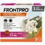 FRONTPRO, external deworming dogs, XS-S(2 - 4kg), chewable tablets, 11mg x 3pcs