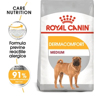 ROYAL CANIN Medium Dermacomfort, Trockenfutter für Hunde, zur Vorbeugung von Hautreizungen, 3kg
