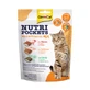 GIMCAT Nutri Pockets Mout & Vitaminen Mix, Kattenkruid, Kalfsvlees en Zalm, functionele kattenbeloningszak, 150g